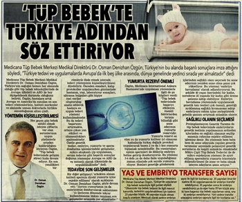 Tüp Bebek Uygulamalarında Türkiye Adından Sıkça Söz Ettiriyor, Başarılı Sonuçlara İmza Atıyor.