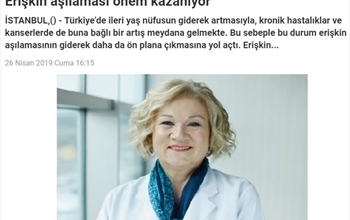 Erişkin aşılaması önem kazanıyor Erişkin aşılaması önem kazanıyor